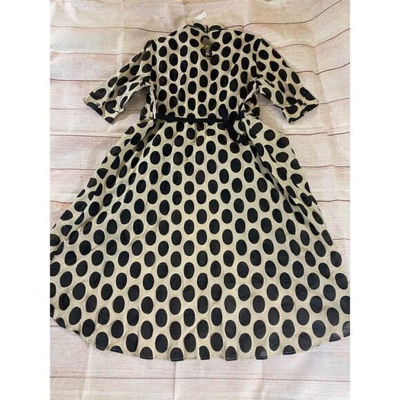 NWT Why Dress Apparel Button Front High Low Short Sleeve Dress - XL - Picture 13 of 13